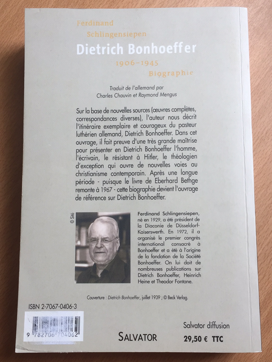 Dietrich Bonhoeffer, 1906-1945 Biographie