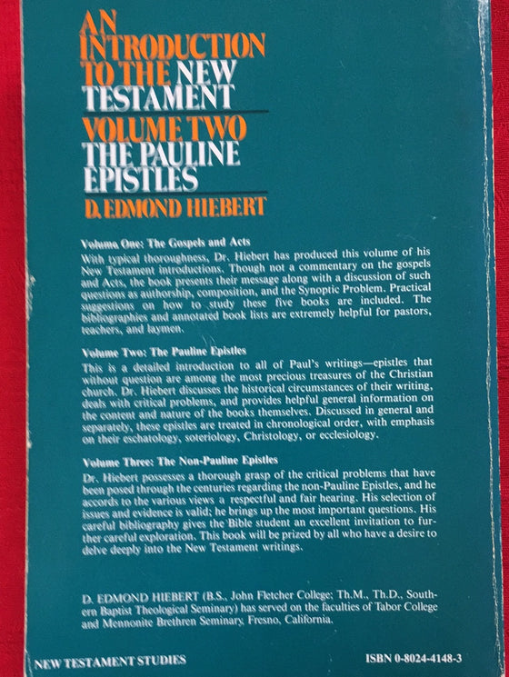 An Introduction to the New Testament - The Pauline Epistles