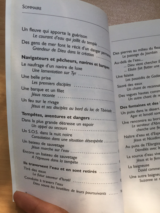 Histoires d’eau de la Bible