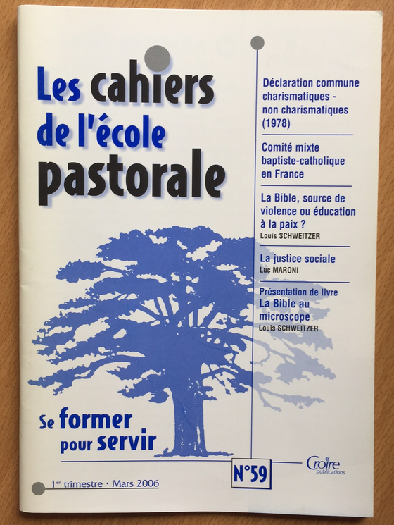 Les cahiers de l’école pastorale - 1er trimestre 2006 vol.59