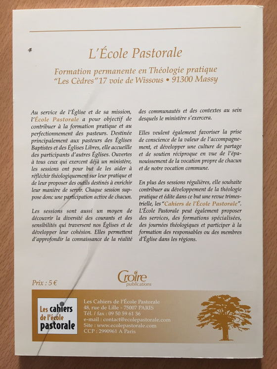 Les cahiers de l’école pastorale - Hors-série vol.10