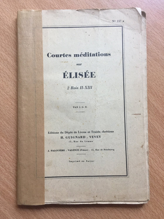 Courte méditation sur Élisée (1944)