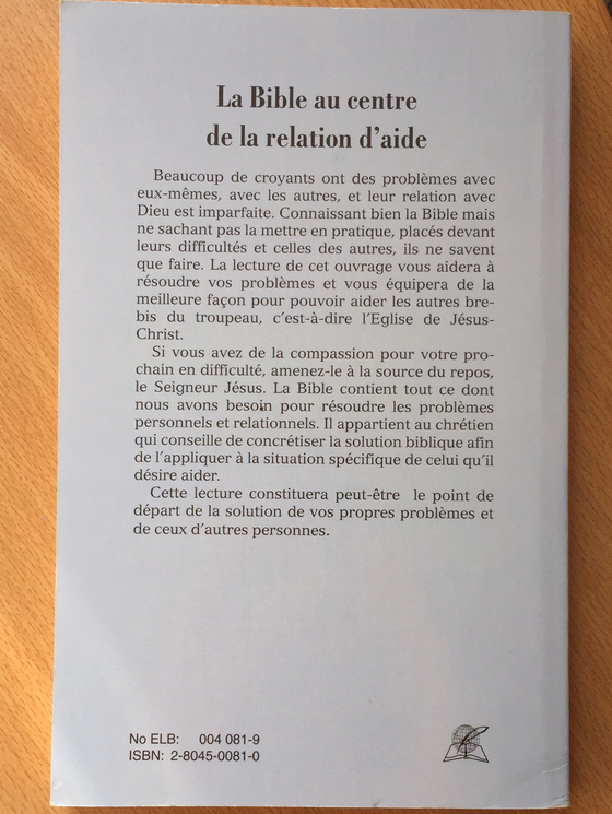 La Bible au centre de la relation d’aide