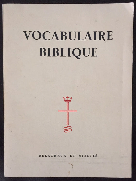 Vocabulaire biblique