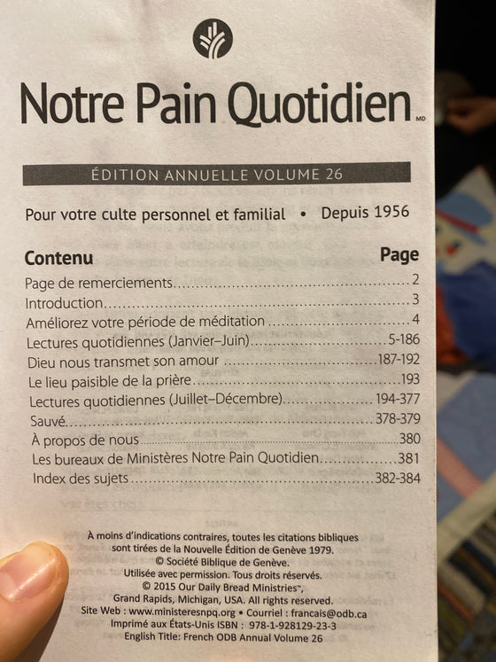 Notre Pain Quotidien (vol. 26)