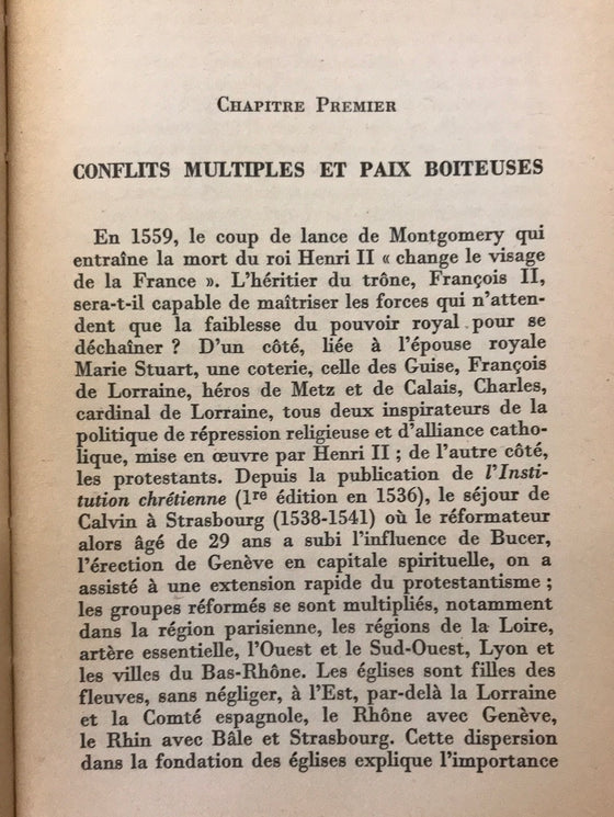 Les Guerres de religion - que sais-je ?