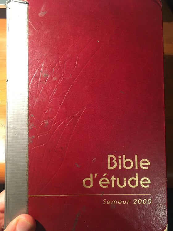 Bible d’étude Semeur 2000 (couverture très usée, intérieur propre à partir de la page 77) - ChezCarpus.com