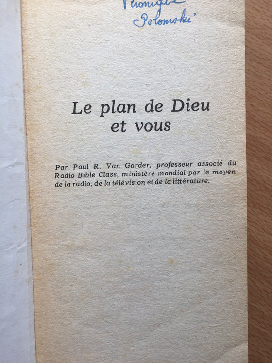 Le plan de Dieu et vous ET le chemin du retour