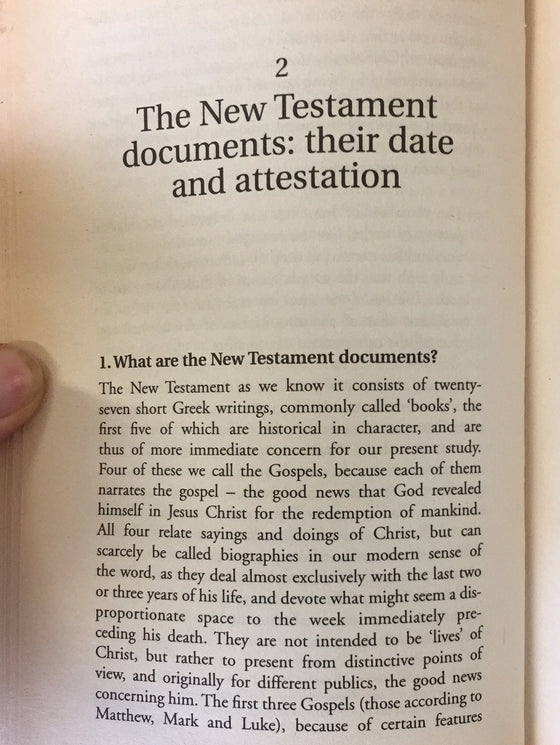 The New Testament Documents - Are they reliable?