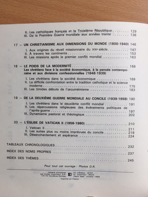 Pour lire l’histoire de l’Église Tome 2 Du XVe au XXe siècle (catholique)