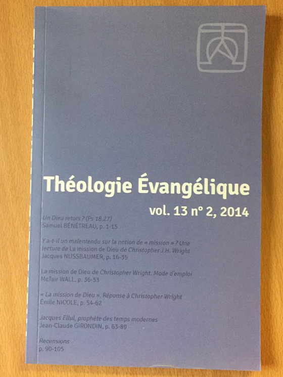 Théologie Évangélique vol.13 #2 2014