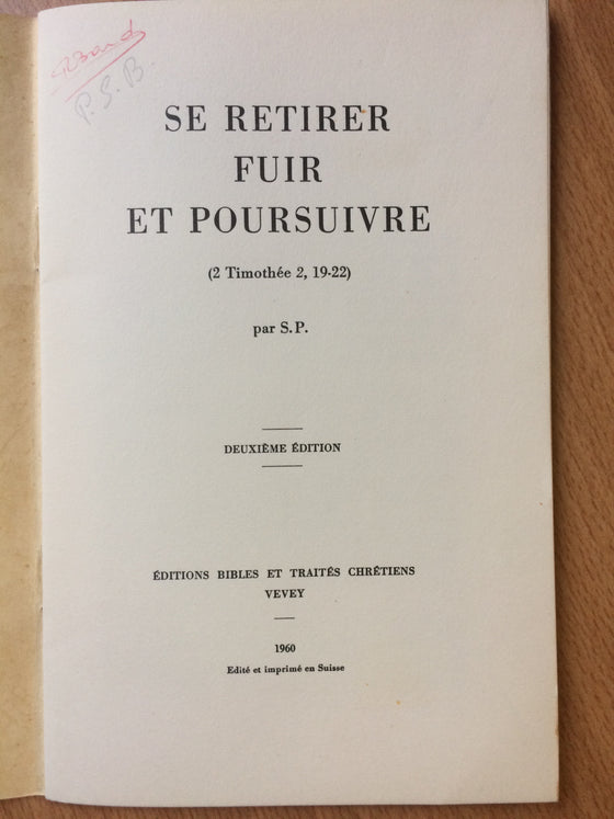 Se retirer, fuir et poursuivre