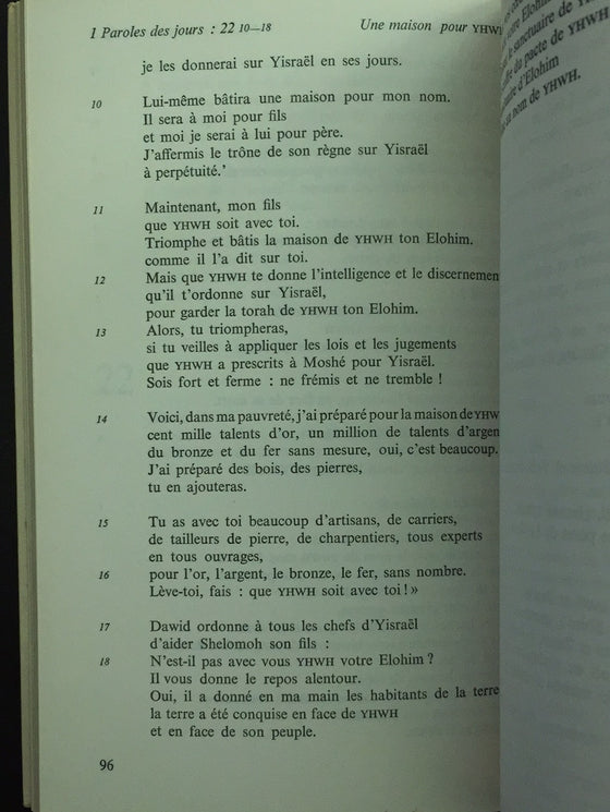 Parole des jours vol.1 (La Bible)