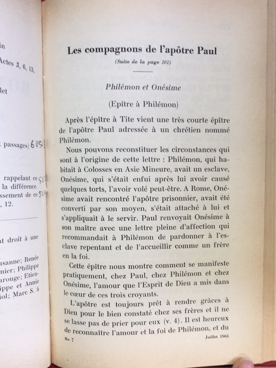 La Bonne Nouvelle annoncée aux enfants 1965