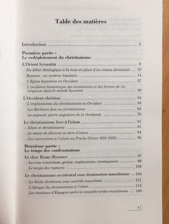 Le christianisme: début du VIIe siècle-milieu du XIe siècle (non-chrétien)