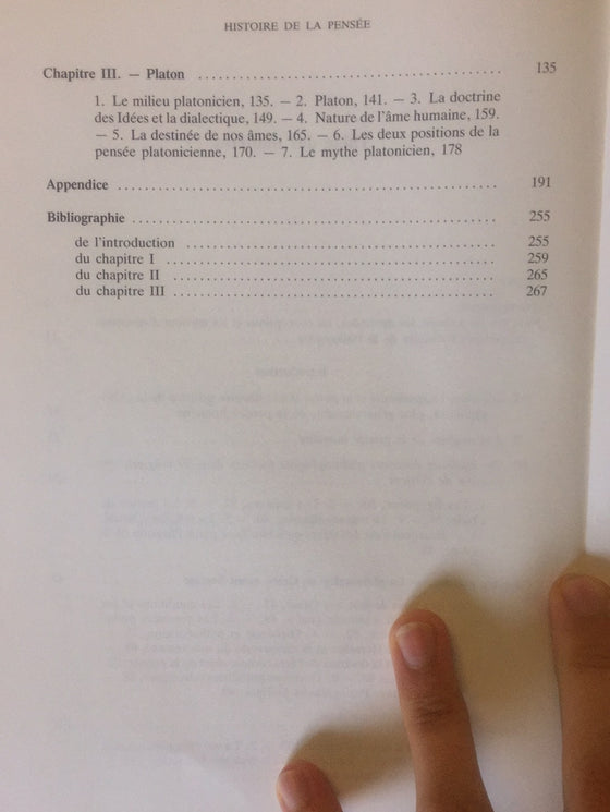 Histoire de la pensée Volume I, II, III et IV (Séculier)