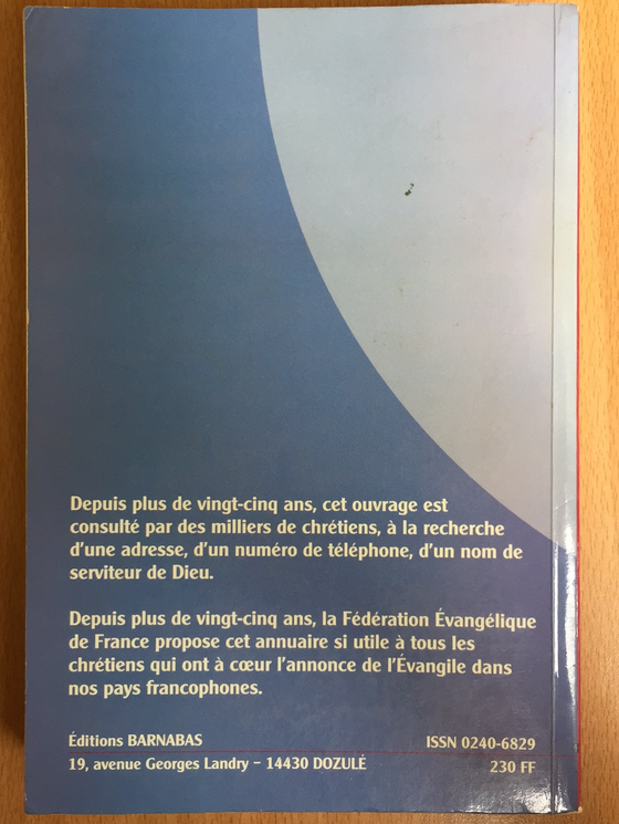Annuaire évangélique 1996-1997