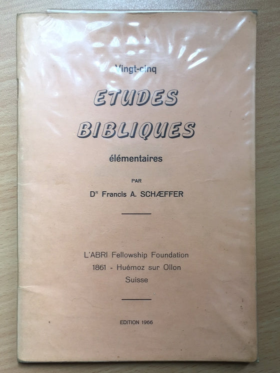 Vingt-cinq études bibliques élémentaires (brochure rare)