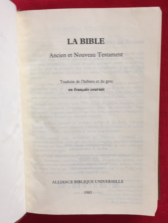 La Bible en français courant (souple)