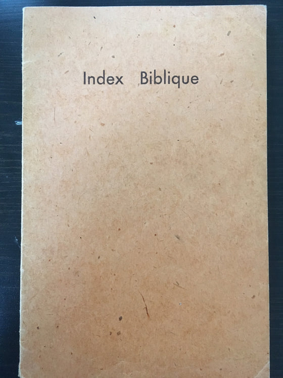 Index biblique - ChezCarpus.com