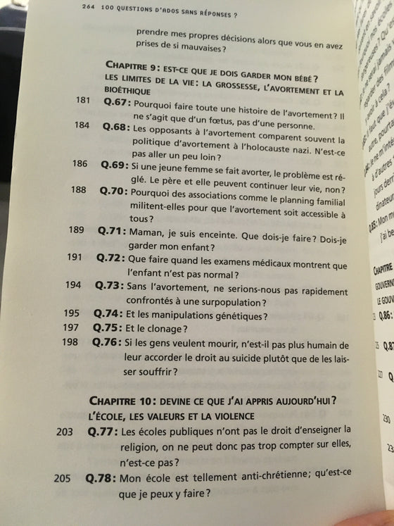 100 questions d’ados sans réponses? - ChezCarpus.com