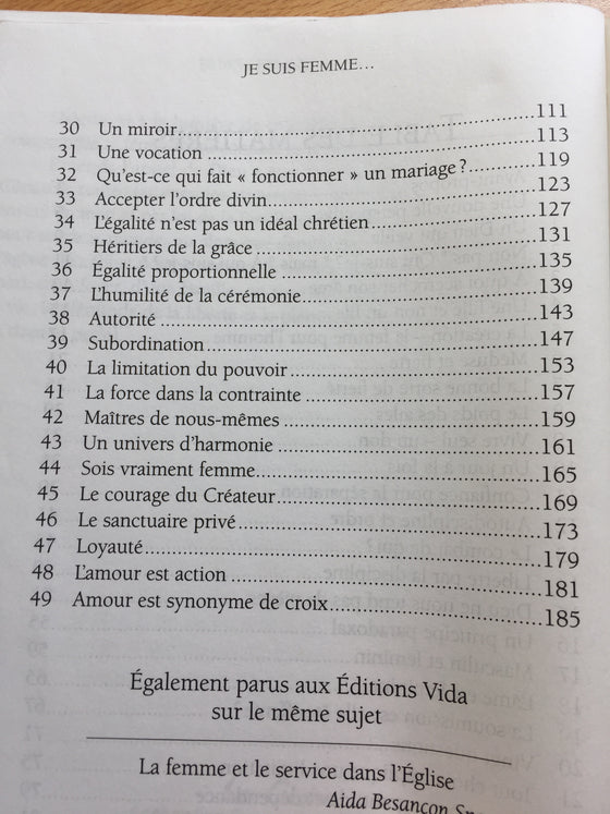 Je suis femme et heureuse de l’être !