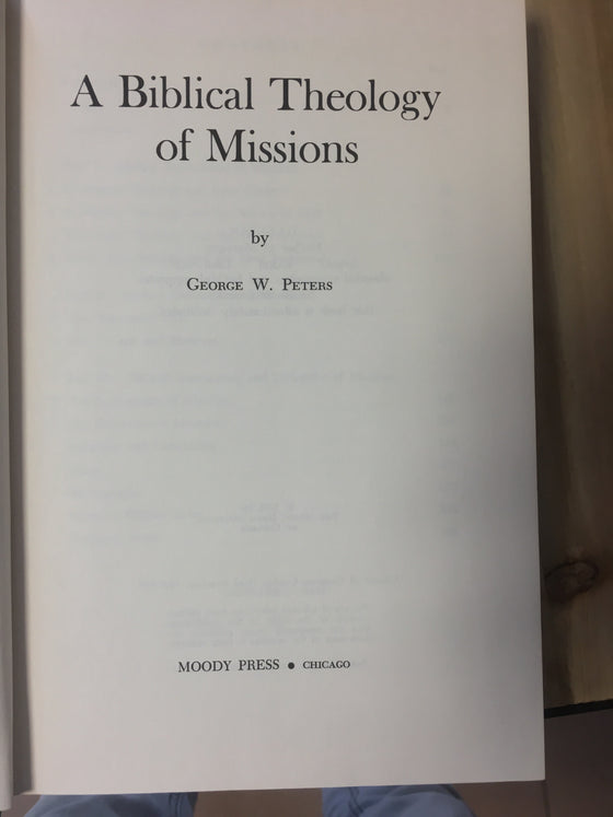 A biblical theology of missions - ChezCarpus.com