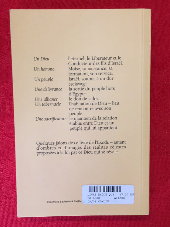 Le livre de l'Exode, que nous enseigne-t-il ?