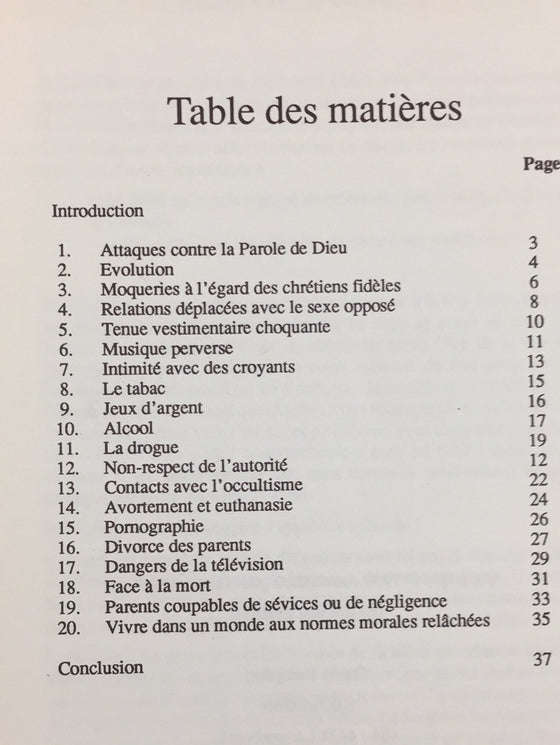 Problèmes auquels les enfants sont confrontés aujourd'hui