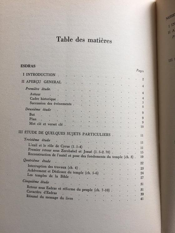 Esdras–Néhémie-Esther A. T. 15, 16,17