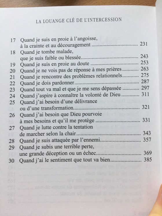 La louange clé de l’intercession