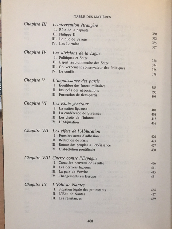 La Réforme, la Ligue, l’Édit de Nantes 1559-1598 (non-chrétien)