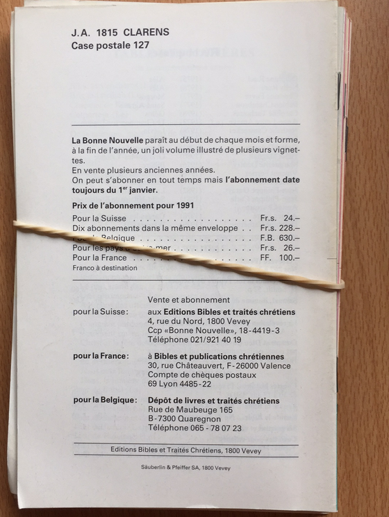 La Bonne Nouvelle annoncée aux enfants 1990