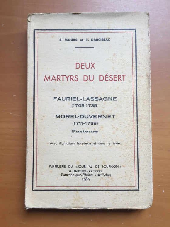 Deux martyrs du désert