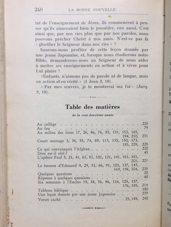 La Bonne Nouvelle annoncée aux enfants 1962