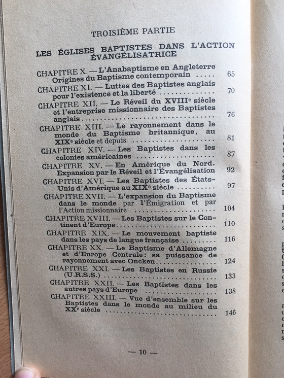 Histoire des églises baptistes dans le monde