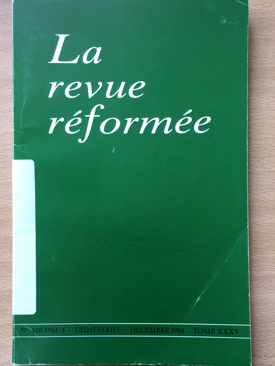 La revue réformée #140 1984/4