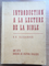 Introduction à la lecture de la Bible