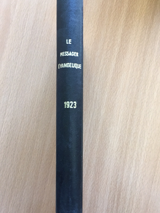 Le messager évangélique 1923