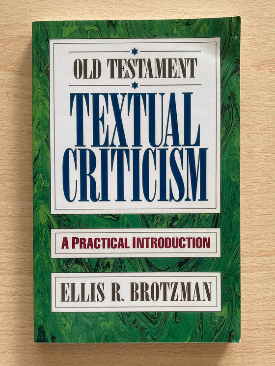 Old Testament Textual Criticism