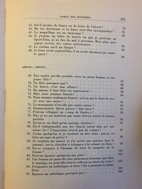 La boîte à questions...