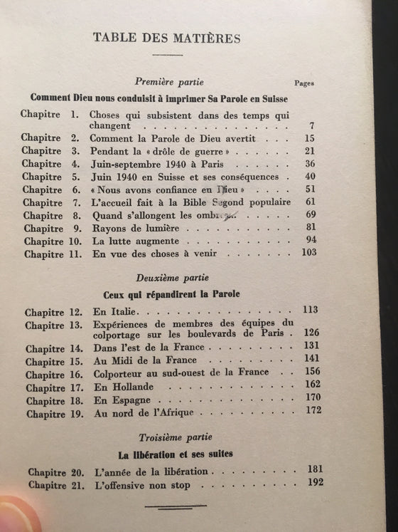 Combattant la famine de la Parole de Dieu pendant la guerre