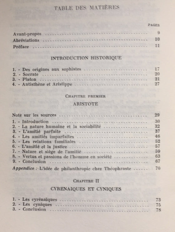 Les rapport avec autrui dans la philosophie grecque (non-chrétien)