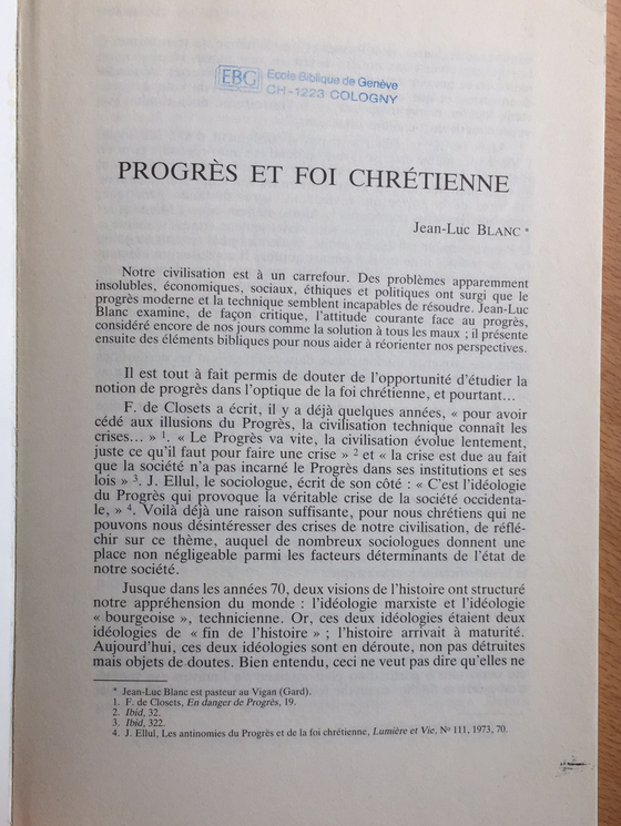 La revue réformée #Inconnu