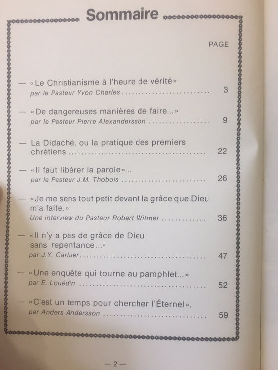 Document Expériences n.45 Pour que notre témoignage ne devienne pas un spectacle...