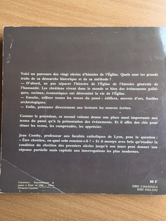 Pour lire l’histoire de l’Église Tome 2 Du XVe au XXe siècle (catholique)