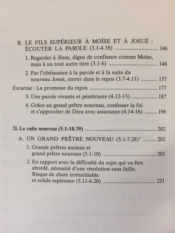 L'épître aux Hebreux Tome 1 - Samuel Benetreau