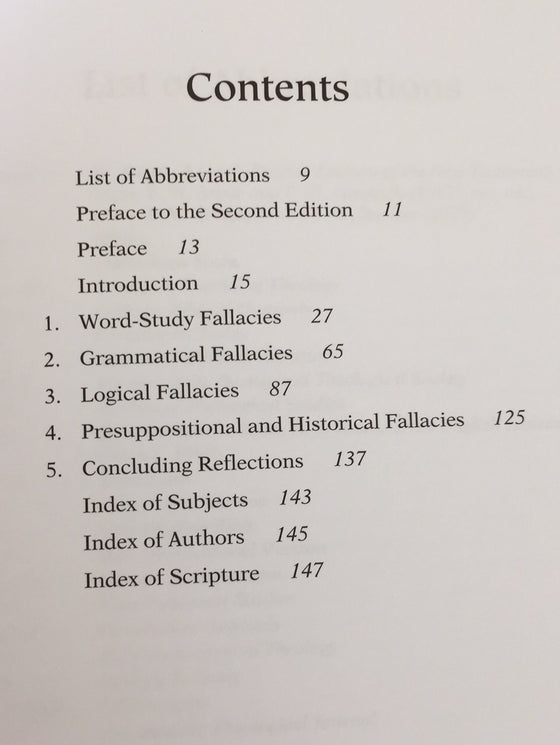 Exegetical Fallacies