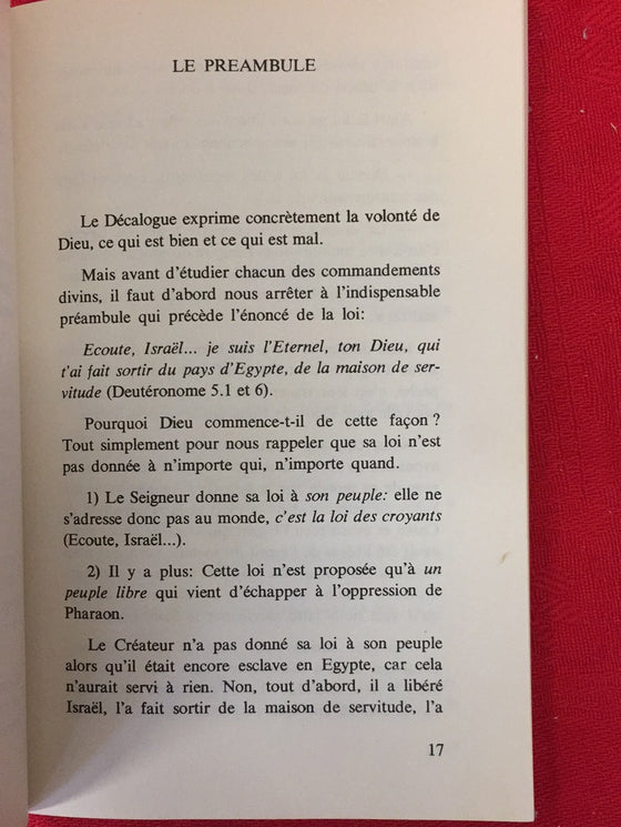 Les dix commandements dans la vie de l’Esprit