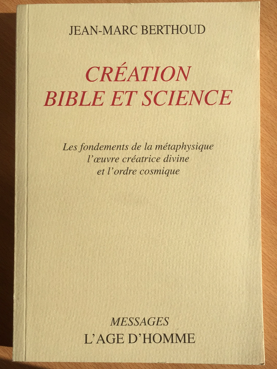 Création, Bible et science